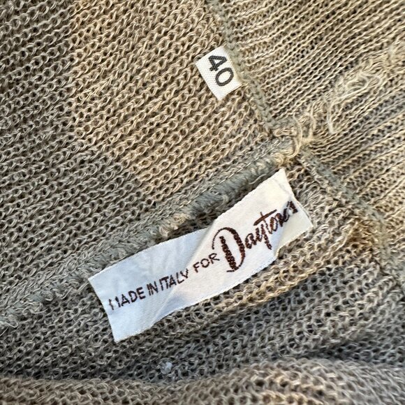 Made in Italy for Daytons Pants & Top Two Piece Set 100% Linen Sz 40 Old Money - Picture 15 of 15